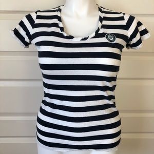 Seattle Mariners Baseball Striped Tee Shirt